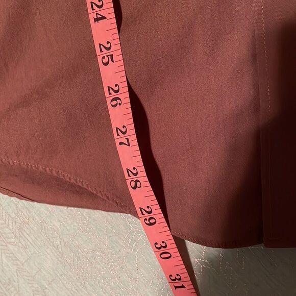 VAN Heusen Fitted Chambray Brown Men’s Button Down Dress Shirt Size 15 1/2 32/33 - Picture 6 of 12